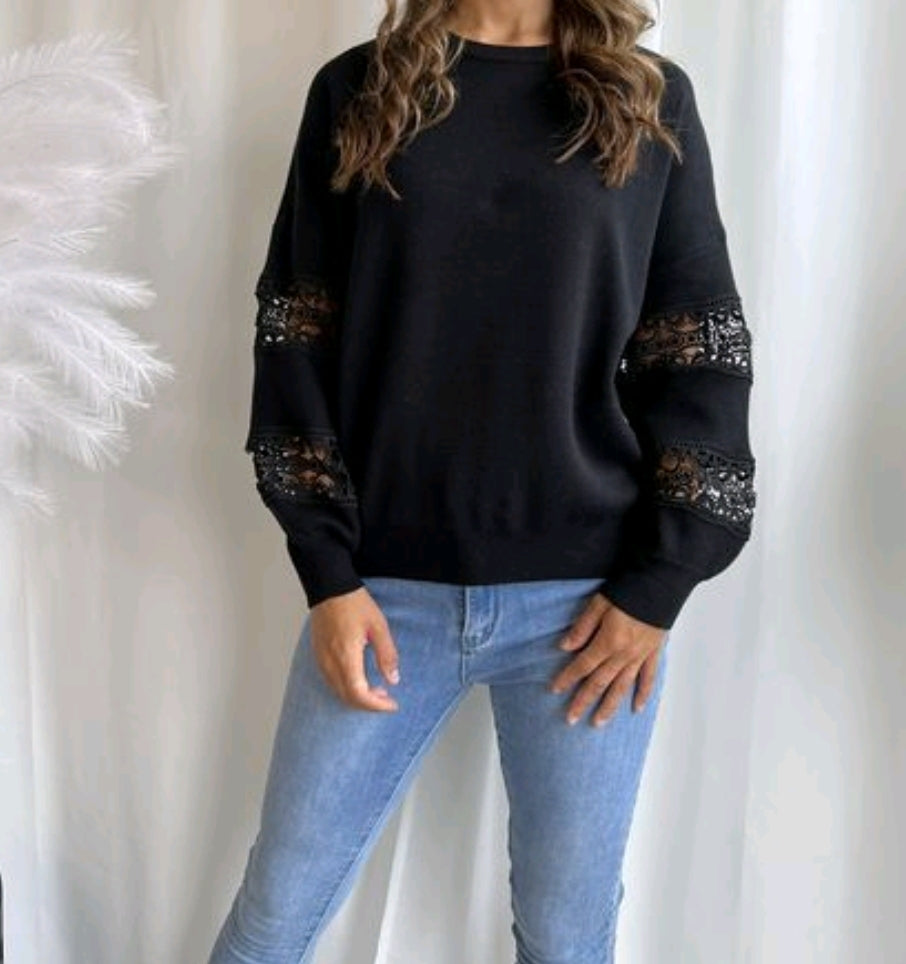 Heidi Knit Jumper - Black