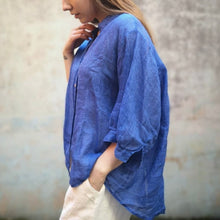 Load image into Gallery viewer, Royal Blue Linen Shirt